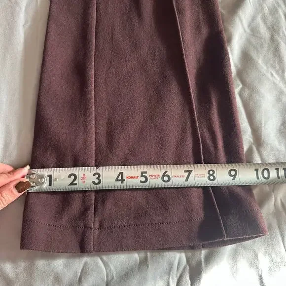Urban Outfitters, Maroon, Pleated, Flare/Wide Leg, Trousers- S - Picture 12 of 12